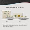 1pc 18"x18" Stupell Industries Inspiring Dinos and Rainbow Square Kids' Throw Pillow - 4 of 4