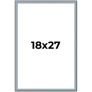 PosterPalooza | Textured Blue Picture Frame - UV Acrylic, Foam Board Backing, Hanging Hardware - 1 of 4
