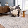 Hauteloom Divya Cream & Silver Blue Area Rug - 2 of 4