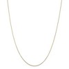 Black Bow Jewelry 0.8mm 10k Yellow Gold Solid Diamond Cut Cable Chain Necklace - 3 of 4
