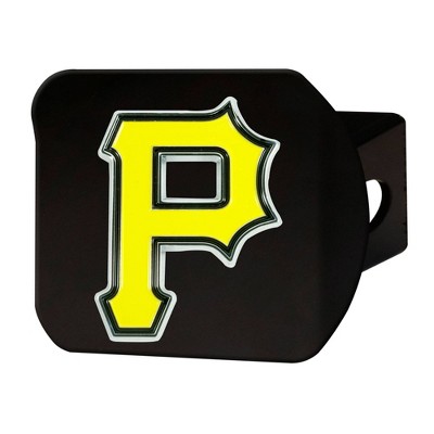 MLB Pittsburgh Pirates Metal Emblem Hitch Cover - Black