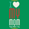 Junior's Design By Humans Mother's Day I Love My Mom By tmsarts T-Shirt - 2 of 2