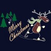 Junior's Design By Humans Christmas Reindeer for darks By ozdilh T-Shirt - 2 of 3