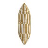 18"x18" Polyester Jump Striped Square Throw Pillow Mustard - Skyline Furniture: Indoor Decorative Cushion with Zipper Closure - 2 of 4