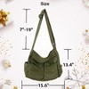 Grunge Bag Canvas Hobo Crossbody Shoulder Tote Bag for Women - 2 of 4