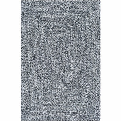 Hauteloom Blue Braided Faux Jute Rug