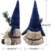 Christmas Gnomes Plush Decorations Handmade Scandinavian Tomte Stuffed Santa w/ Branch and Bag Xmas Decor for Home Kitchen Farmhouse Tiered Tray - 2 of 4