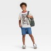 Boys' Sonic the Hedgehog Shadow Short Sleeve Graphic T-Shirt - Burgundy/Gray/Khaki - 4 of 4