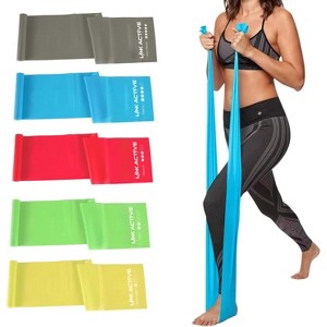 Link Active Professional Resistance Bands 5pcs Latex-Free, Elastic Band, Work Out Bands, Stretch Bands for Working Out Women or Men. - 1 of 4