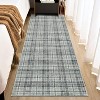 2'x6' Area Rug for Living Room, Machine Washable Non-Slip Vintage Style, Stain Resistant Mat for Dining, Nursery, Office, Entrance, Kitchen, Red - 2 of 4