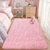 Luxury Modern Plush Fluffy Velvet Rug 5 x 8 ft, Faux Wool Rugs with  Non-Slip & Washable,for Bedroom Living Room Nursery - 3 of 4