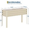 CuisinSmart Raised Garden Bed with Watering Reservoir, Elevated Square Planter Box for Vegetables Herbs, Heavy Duty Steel Panels & Drainage - 2 of 4