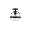 Savoy House Pendleton 1 - Light Semi-Flush Mount in  Matte Black - 4 of 4