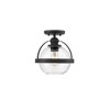 Savoy House Pendleton 1 - Light Semi-Flush Mount in  Matte Black - image 4 of 4