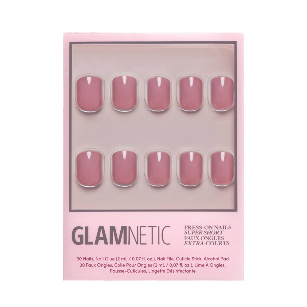 Glamnetic Fake Nails - Mauve Cutie - 30ct - Ulta Beauty: ABS Material, Square Shape, Gloss Finish