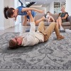 Kumasinova Stain-Resistant Area Rug, Non-Shedding Gray/Silver Door Mat,Kid & Pet-Friendly, Oriental Area Rug for Living Room,Latex-Free Cotton Backing - 2 of 4