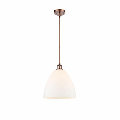 Bristol Glass - 1 Light Mini Pendant In Industrial Style-12.75 Inches Tall and 12 Inches Wide