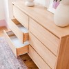 Max & Lily Solid Wood Scandinavian 6-Drawer Dresser - 3 of 4