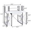NicBex Office Desk with Open Shelves,Computer Desk  with 1 Drawer for Home Office - 3 of 4