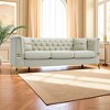 VASIP   82.67-inch Tufted Modern Velvet Sofa with Golden Legs and Pillows, Elegant Chesterfield Style Living Room，for Living Room,Apartment，Office - 2 of 4