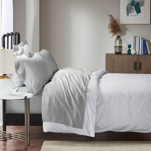 Elegant Fluffy Solid Cotton Sheet Set, All Season Bedding Set, Cozy Home Textile for Lux Bedroom Decor - 1 of 4