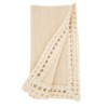 Saro Lifestyle Classic Cotton Table Napkin with Netted Trim (Set of 4), 20", Off-White - 3 of 4