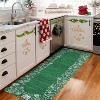 Christmas Area Rugs for Living Room Bedroom Scalloped Edge Xmas Festive Winter Decor Rug Soft Low Pile Non-Slip Rug - 3 of 4