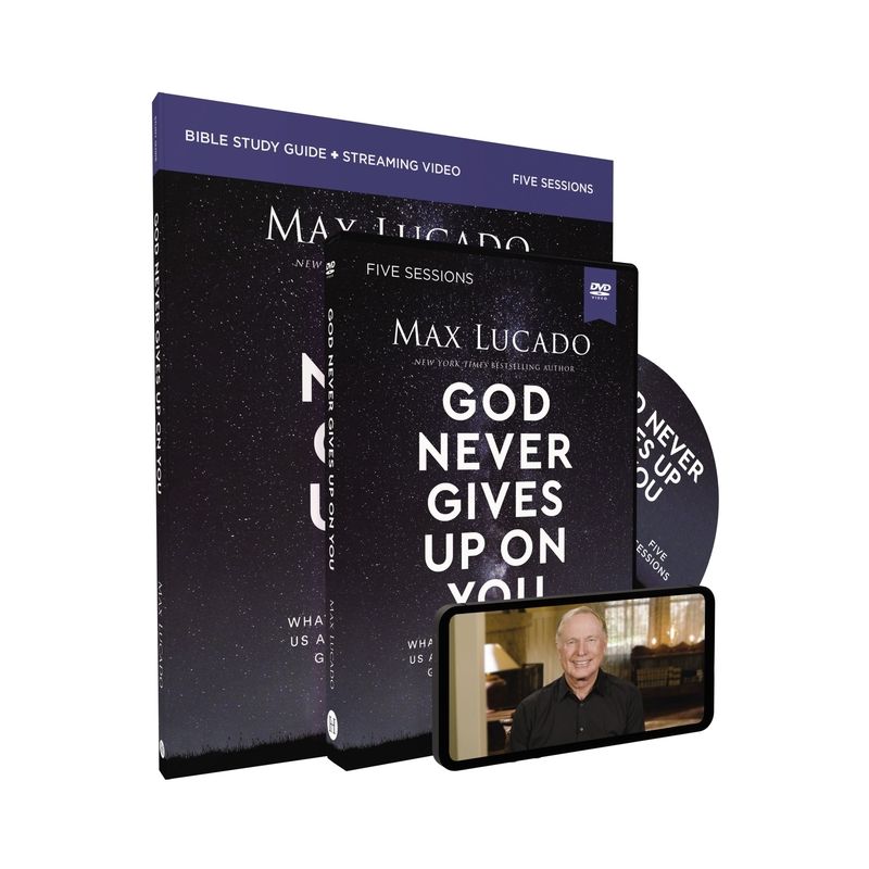God Never Gives Up on You Study Guide with DVD - by  Max Lucado (Paperback), 1 of 2