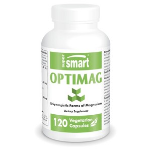 SuperSmart Optimag (Magnesium Complex Supplement) - Full Spectrum 8 Active Forms | Non-GMO & Gluten Free - 120 Vegetarian Capsules - 1 of 1