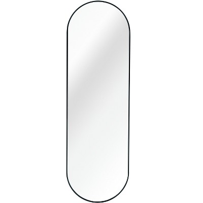 Black 63 x 20IN Pill Shaped Full Lenghth Mirror or Bathroom mirror