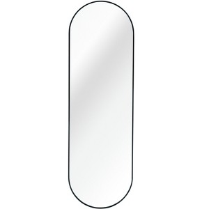 Black 63 x 20IN Pill Shaped Full Lenghth Mirror or Bathroom mirror - 1 of 1