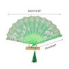 Unique Bargains Tassel Folding Fan 1 Pc - 2 of 4