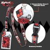 DC Comics Harley Quinn Diamond Pattern and Quotes Lanyard ID Badge Holder - 4 of 4