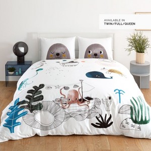 Underwater Love Duvet & Pillowcase Set by Rookie Humans - 1 of 4