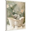 Amanti Art Elephant Bath Joy by Niky Rahner Framed Canvas Wall Art - 2 of 4