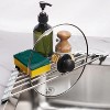 Triangle Roll-Up Dish Drying Rack for Sink Corner Small Foldable Stainless Steel Over The Sink Multipurpose Kitchen Drainer Caddy - 3 of 4