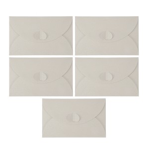 Unique Bargains Heart-shaped Invitation Envelopes for Greeting Cards Wedding Birthday Christmas 5 Pcs - 1 of 4