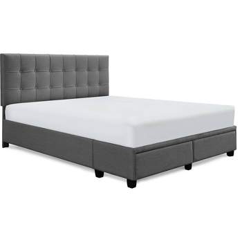 Edmond Storage Bed With Adjustable Height Headboard - Clickdecor : Target
