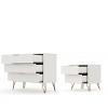 Rockefeller Dresser and Nightstand Set - Manhattan Comfort	 - 3 of 4