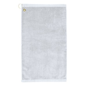 TowelSoft Premium 100% Cotton Terry Velour Golf Towel with Corner Hook & Grommet Placement 16 inch x 26 inch - 1 of 3