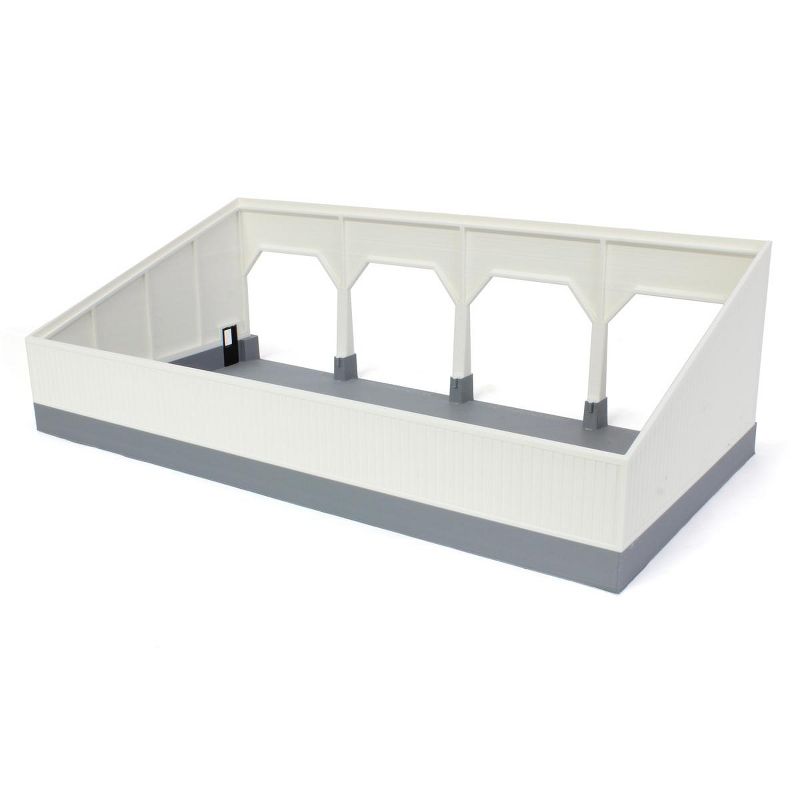 1/64 The Quad Bay 40ft x 80ft Cattle Shed, Black/White, 3D Printed Farm Model RW-17, 5 of 6