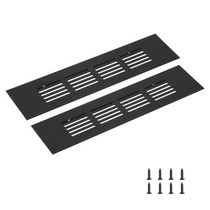 Unique Bargains Rectangle Ventilation Grille, Aluminum - 1 of 3