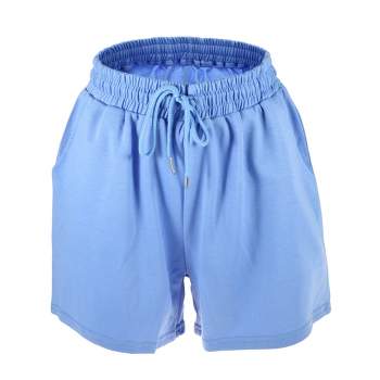 Unique Bargains Womens Flowy Running Shorts Casual High Waisted Workout  Shorts 1pcs Blue Xl : Target