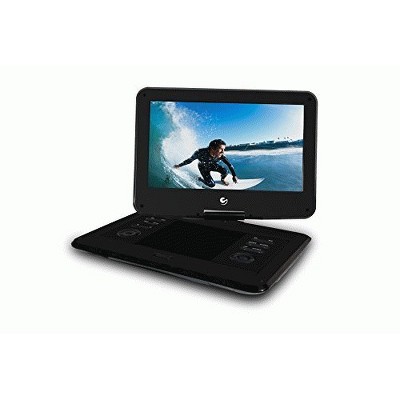 Ematic EPD121BL Portable DVD Player - 12.1" Display - 1366 x 768 - Black - DVD-R, CD-R - DVD Video, Video CD, MPEG-4 - CD-DA, MP3