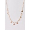Slickblue 17" Gold Chain Necklace, Laser Cut Daisy Charms, Adjustable Lobster Claw Closure, Nature-Inspired Jewelry - 2 of 4