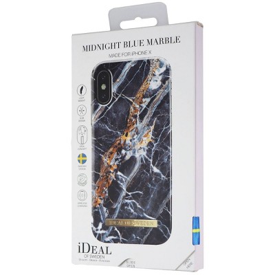 IDeal Of Sweden Fashion Case for iPhone X - Midnight Blue Marble