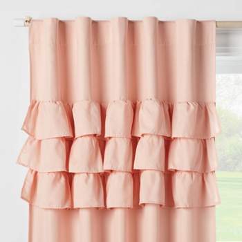  Ruffle Blackout Kids' Curtain Panel - Pillowfort™