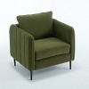 Accent Chairs for Living Room, Upholstered Accent Chair Comfy Velvet Armchair with Thick Cushion - 4 of 4