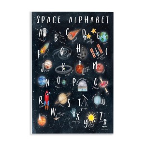 Stupell Industries Space Alphabet Playful Big Dipper Earth Galaxy, 13" x 19" - 1 of 4
