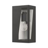 Livex Lighting Forsyth 1 - Light Wall Light in  Black/Brushed Nickel - 4 of 4